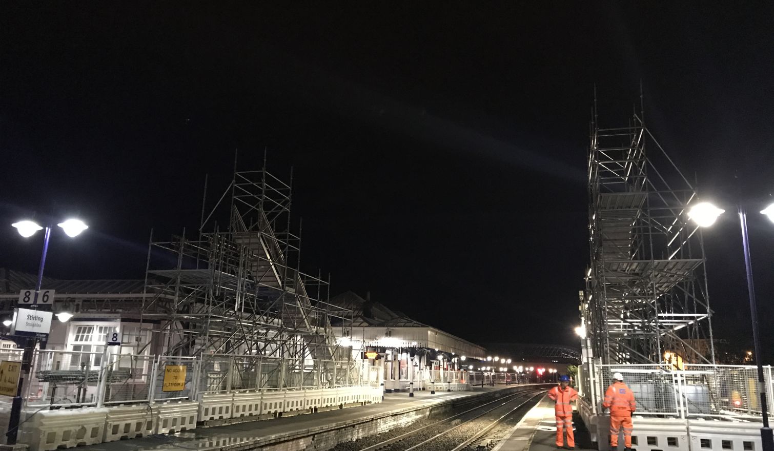 Stirling Train Station, Scotland - Various Scaffolds