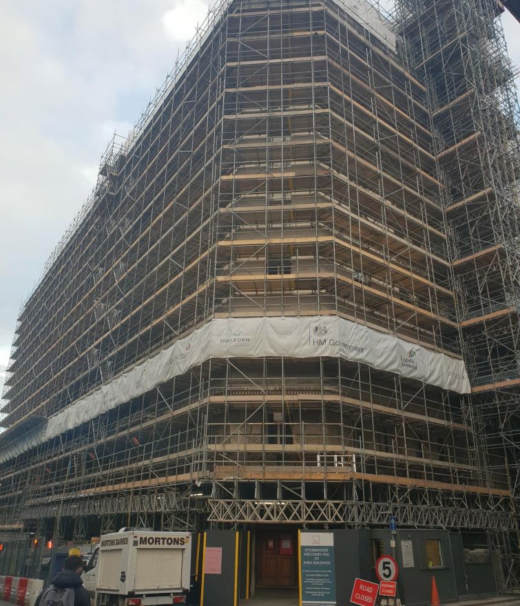 India Building, Liverpool - Various Scaffolds