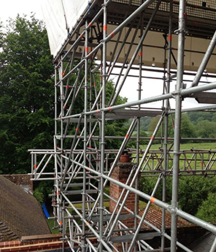 Cranborne Lodge - Layher Rolling Keder Temporary Roof